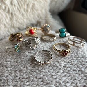 Lot of 10 Rings